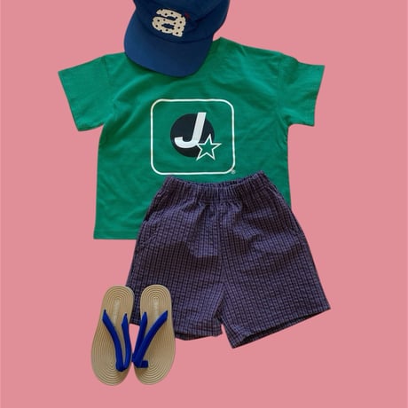 mikki/38. rectangle J star half t T-shirt S-XL