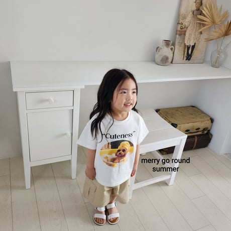 merrygoround/14. summer print T-shirt XS-2XL