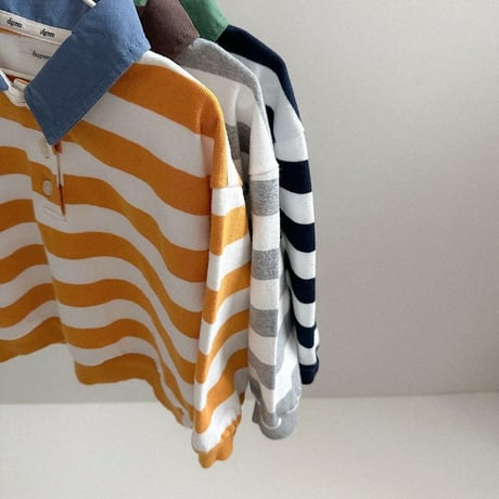 digreen/34. striped collar mtm? S-2XL