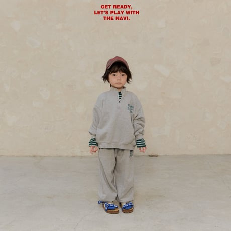 navi/49. happy half zipup man-to-man S-XL