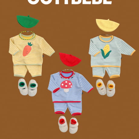 oottbebe/26. fruit updown set XS(0-1Y)-XL(4-5Y)