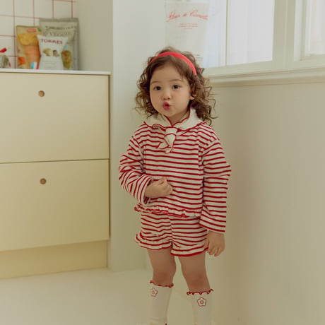 ueo/49. bunny bunny fril T-shirt S-XL