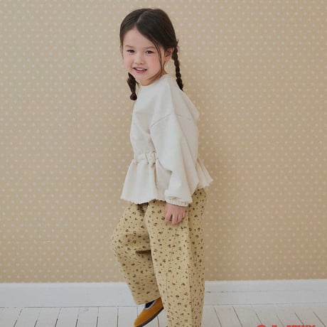 tinyhiker/37. mignon twil section flower pants XS-XL
