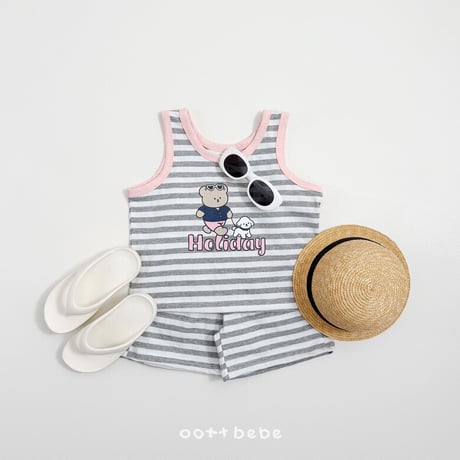 oottbebe/61. holly day sleeveless updown set XS(1-2Y)-XL(6-7Y)