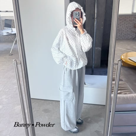 bunnypowder/33. fril hood jumper ADULT