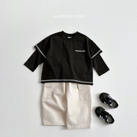 vividi/80. stitch rayerd T-shirt JS-JM