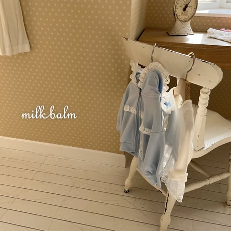 milkbalm/12. lace hood zipup XS-XL
