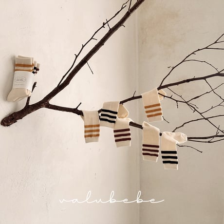 valubebe/52. basic line socks FREE(BEBE)