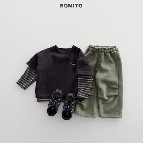 bonito/19. gimo half t rayerd T-shirt 12M-XL