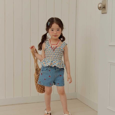melikey/54. cherry ribbon turking blouse JS-JM