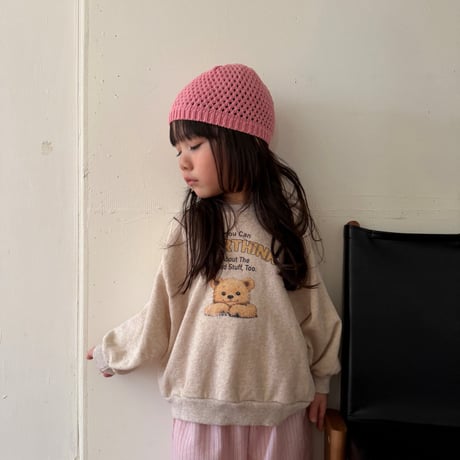 minibonbon/57. smile bear man-to-man XS-XL