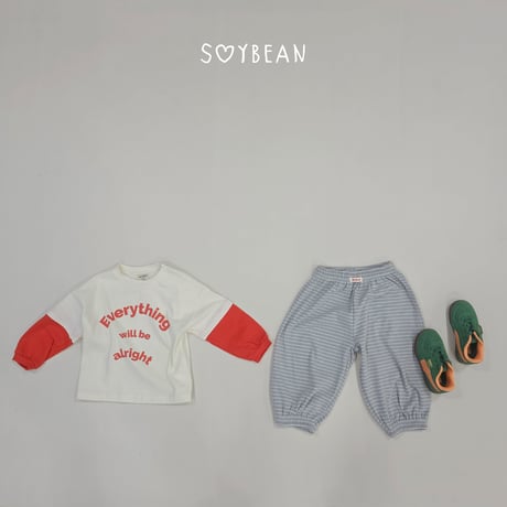 soybean/36. plan ) stripe bullon jogger XS-XL