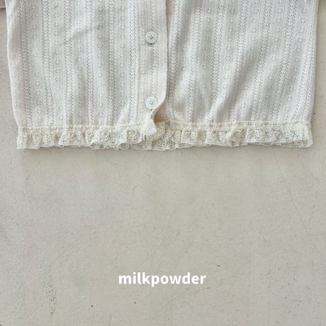 milkpowder/3. half t ) cardigan 5-11