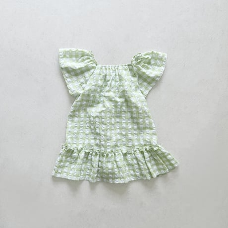 urbanrabbit/129. Seersucker Check One-piece JS-JM