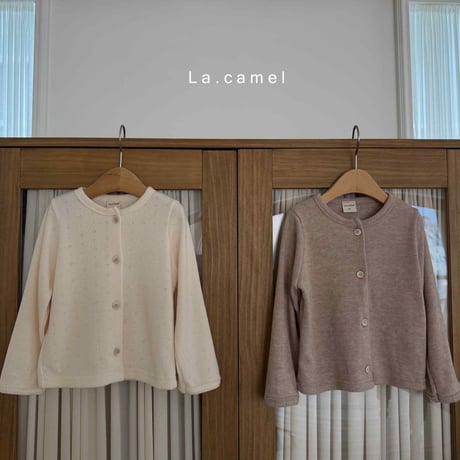 lacamel/5. poa eyelet cardigan XS-XL