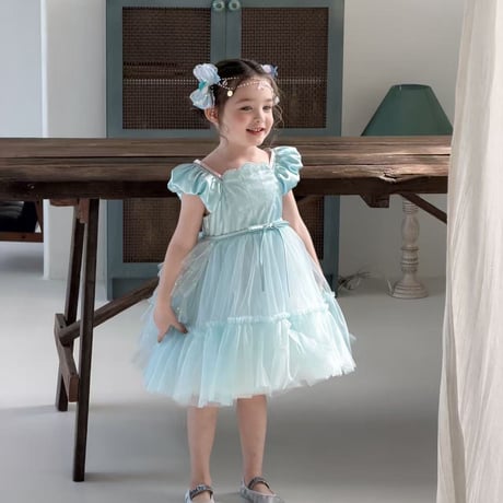 aiai/56. blue ferry tutu ( hairpin set ) one-piece 90-130
