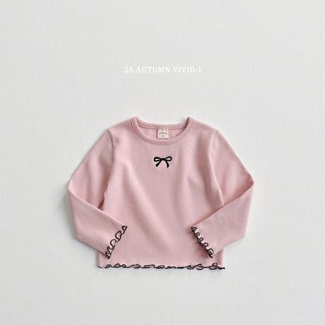 vividi/143. ribbon span nalrari T-shirt XS-XL