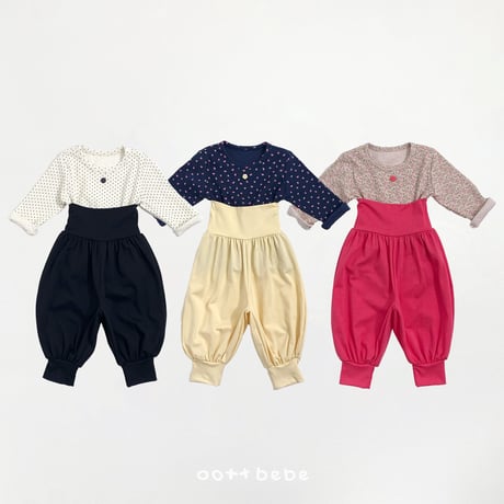 oottbebe/38. flower updown inner wear XS(6-12M)-XL(5-6Y)