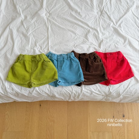 ninibello/56. Peekaboo Corduroy Shorts XS-XL