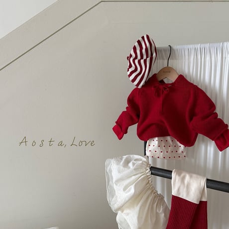 aosta/10. [Knit Cookie Hoodie] S(1-2Y)-L(3-5Y)