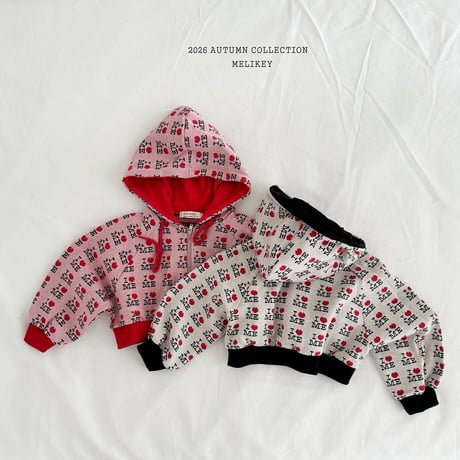 melikey/57. love me hood zipup XS-XL