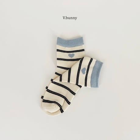 vbunny/54. heart socks set M(130-150)-XL(180-210)