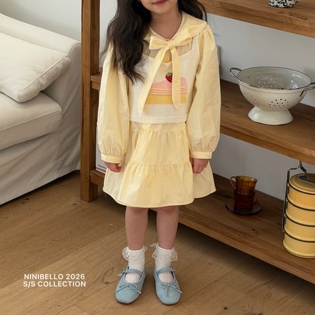 ninibello/105. kay knit vest S(S-M)-L(L-XL)