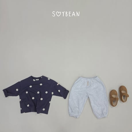 soybean/56. plan ) dot big box T-shirt JS-JM