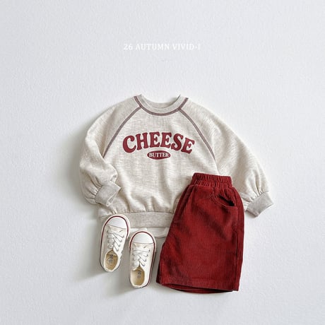 vividi/128. cheese stitch man-to-man JS-JM