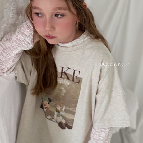 poisson/41. lace rayerd T-shirt JS-JM