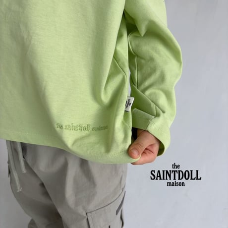 saintdoll/23. daily embroidery T-shirt ADULT