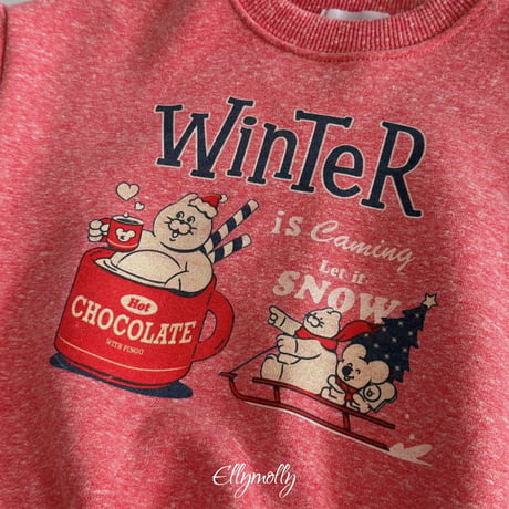 ellymolly/125. winter snow man-to-man 13-19