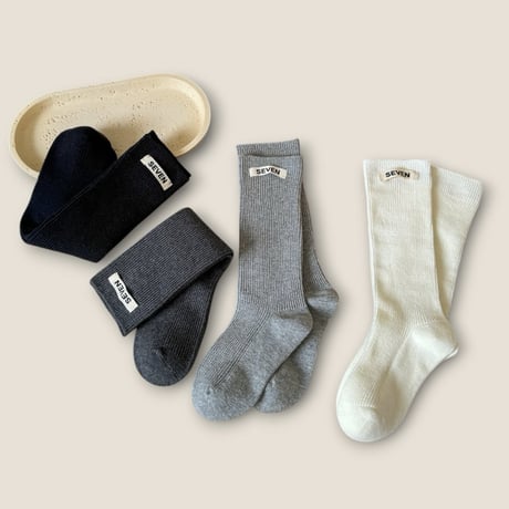 dudie/39. seven four knee socks S(120-150)-XL(210-230)