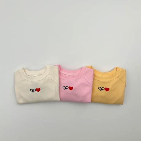 haroharo/35. ribbon heart man-to-man S-XL