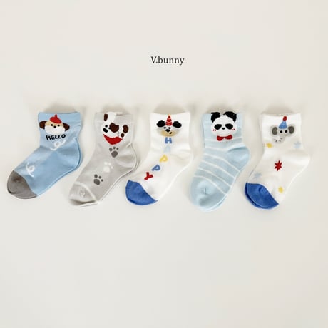 vbunny/6. socks set S(130-150)-L(180-210)
