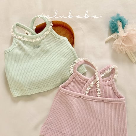 valubebe/59. cucumber lace top 6M-S