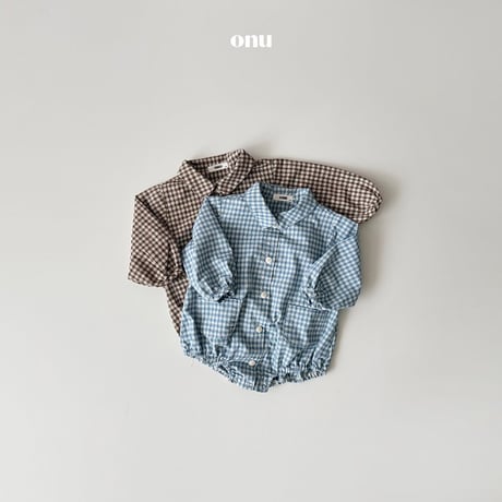 onu/53. bebe ) check suit BABY(12M)