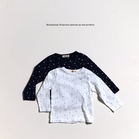 normalplay/61. ailet flower T-shirt 12M-XL