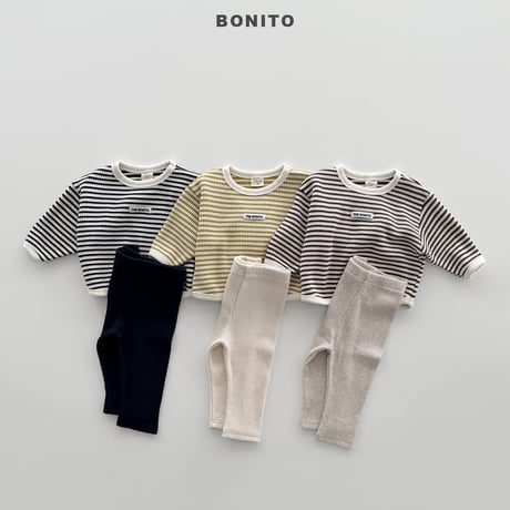 bonito/124. waffle set leggings 6M-18M