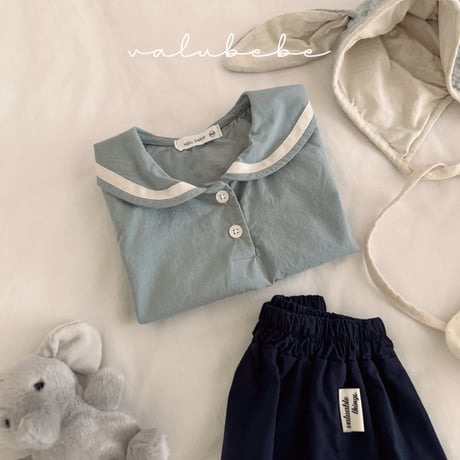 valubebe/63. sailer button blouse 6M-S