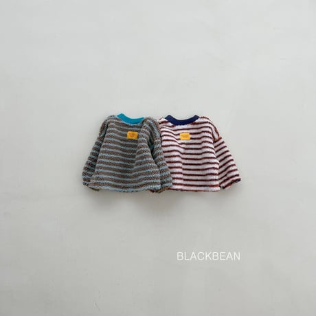 blackbean/24. bichon man-to-man S-XL