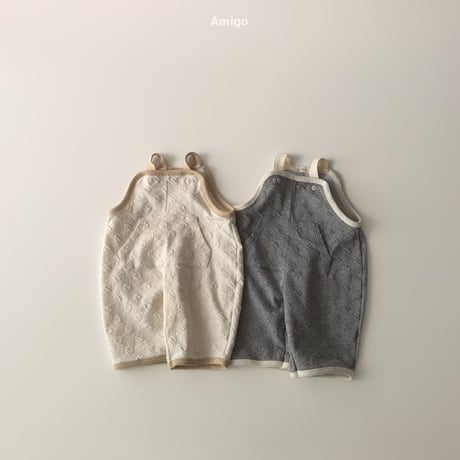 amigo/46. embo dot overalls  XS-XL