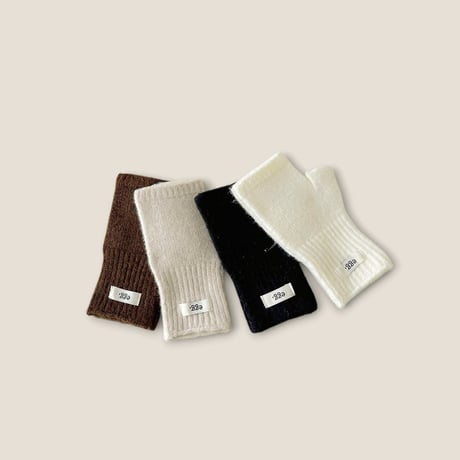 dudie/132. egg half gloves knit FREE