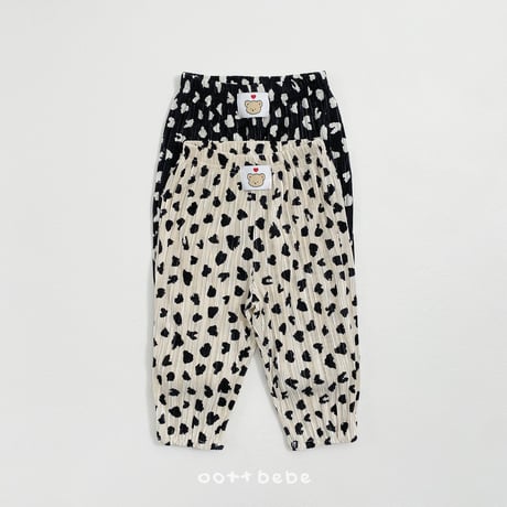 oottbebe/35. peuty leopard plitch ( kids ) updown set XS(1-2Y)-XL(6-7Y)