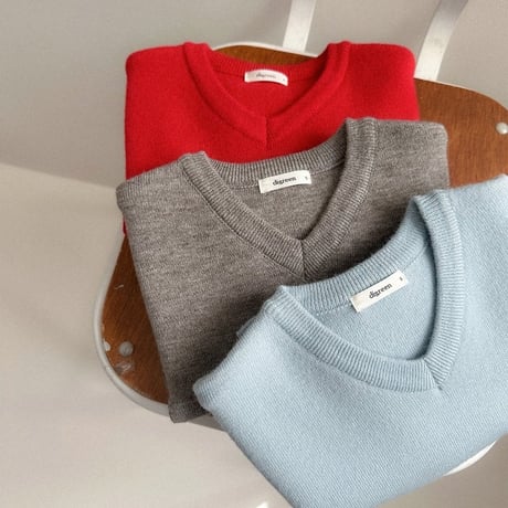 digreen/34. Cozy V-Neck Knit S-2XL
