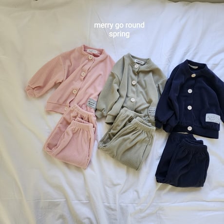 merrygoround/24. tori set cardigan XS-2XL