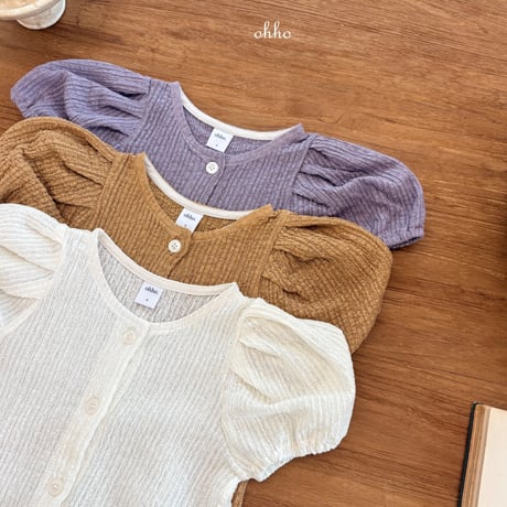 ohho/15. french half t cardigan S-2XL