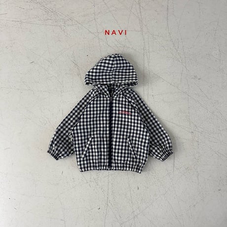 navi/39. chess hood jumper S-XL