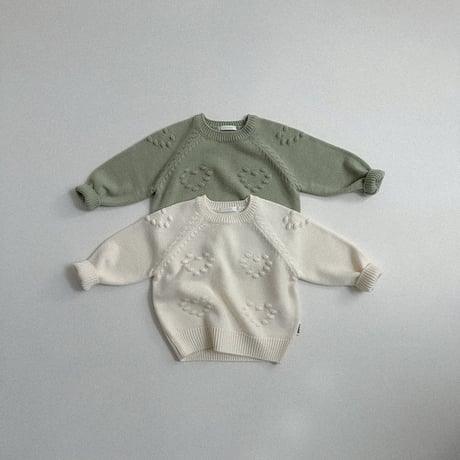 minirobe/3. Love eyelet knitwear   S-XL