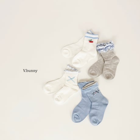 vbunny/70. cherni socks set M(130-150)-XL(180-210)